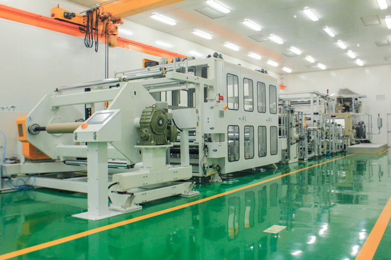 Complete set of imported high-precision coating and composite production line